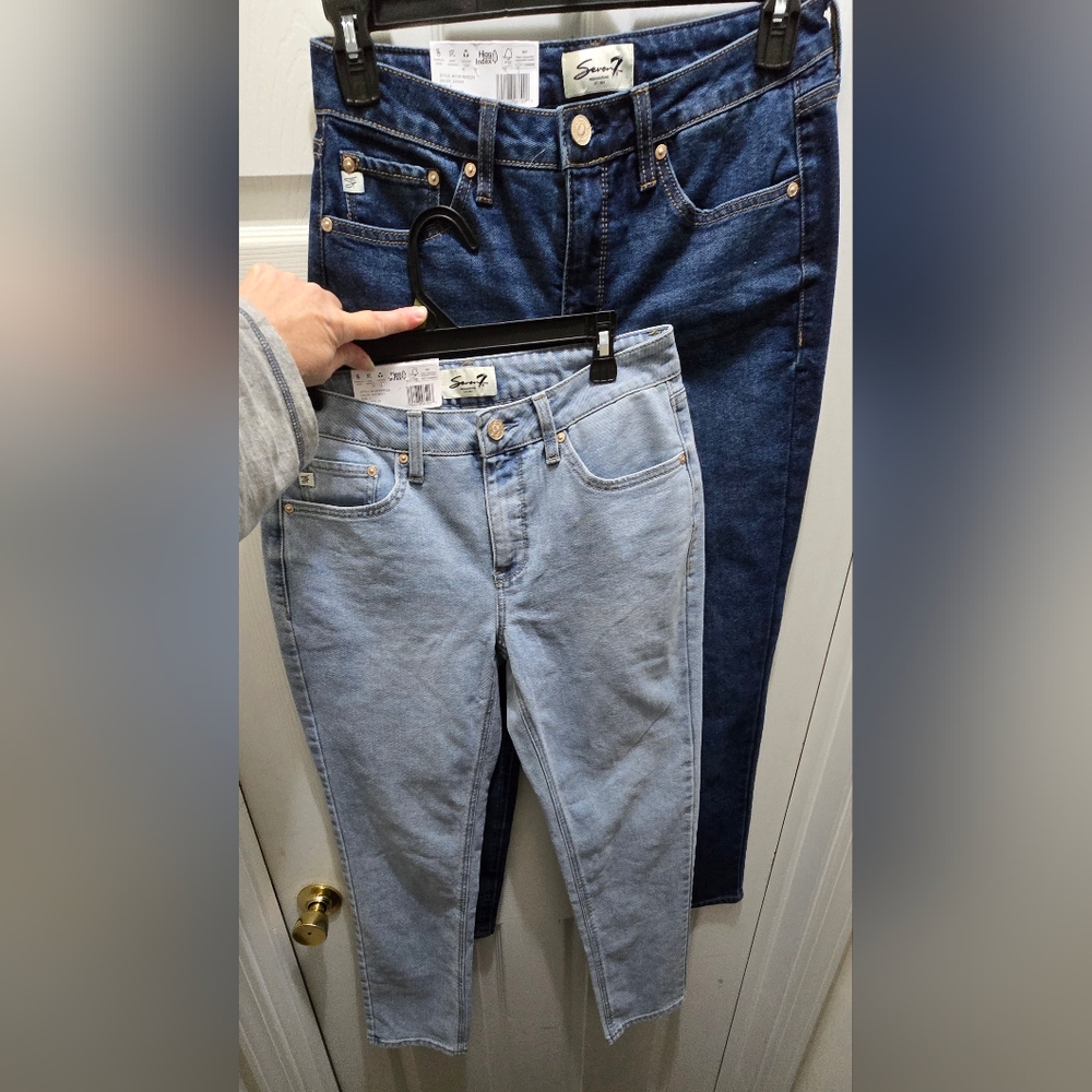 Seven7 Women's Size 4 Jeans, Dark Or Light Wash, Price Is For 1